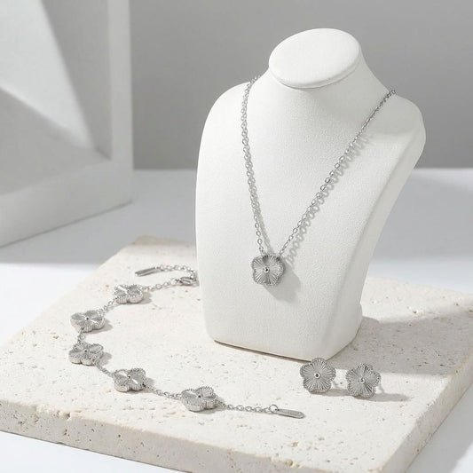 Комплект "Сребърна Детелина"